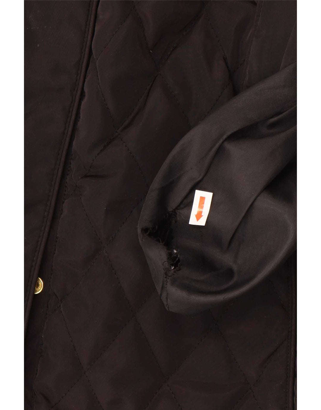 Michael Kors Manteau coupe-vent matelassé pour femme UK 16 Large Noir Polyester