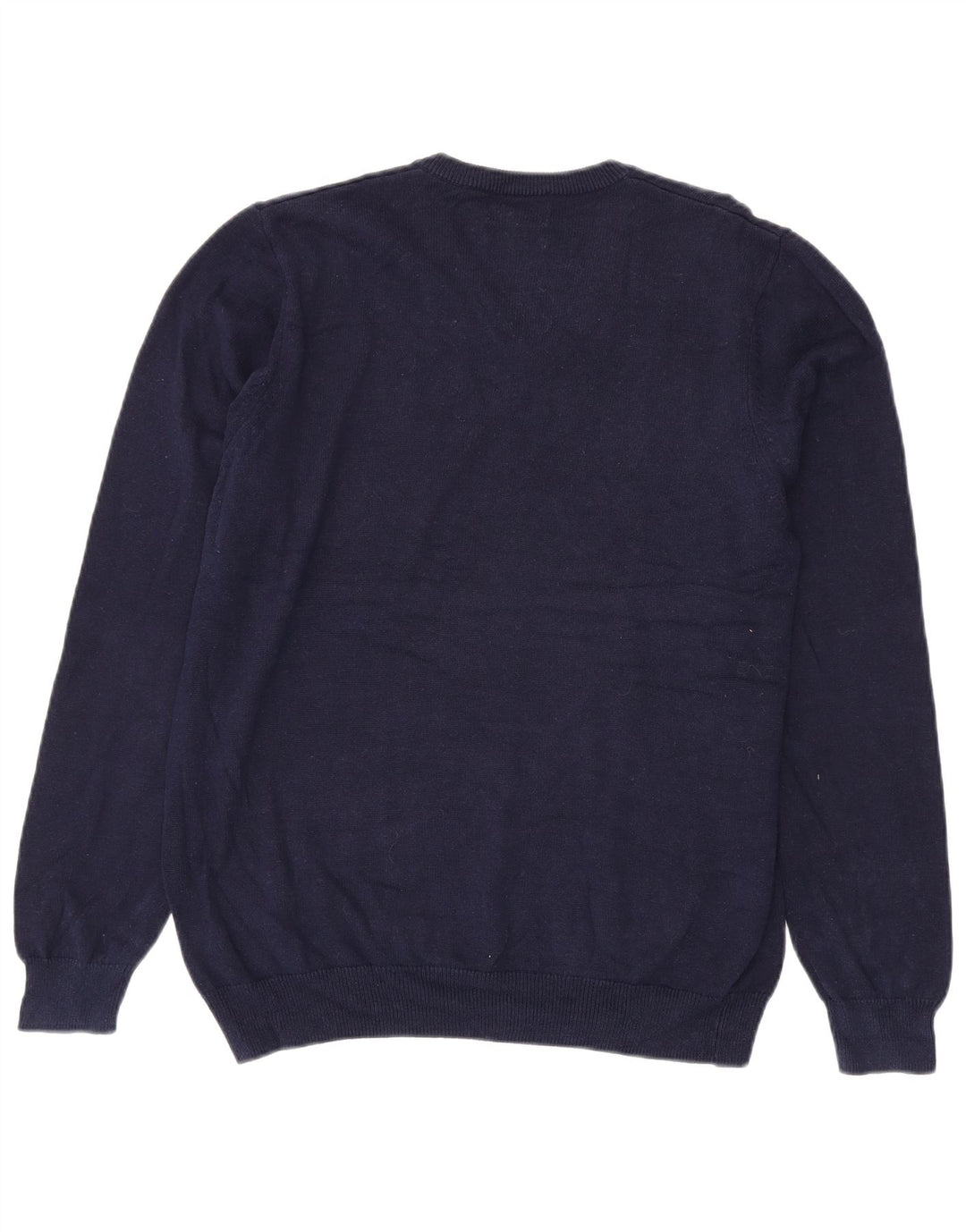 Marks & Spencer Pull col V pour homme en coton bleu marine Taille L