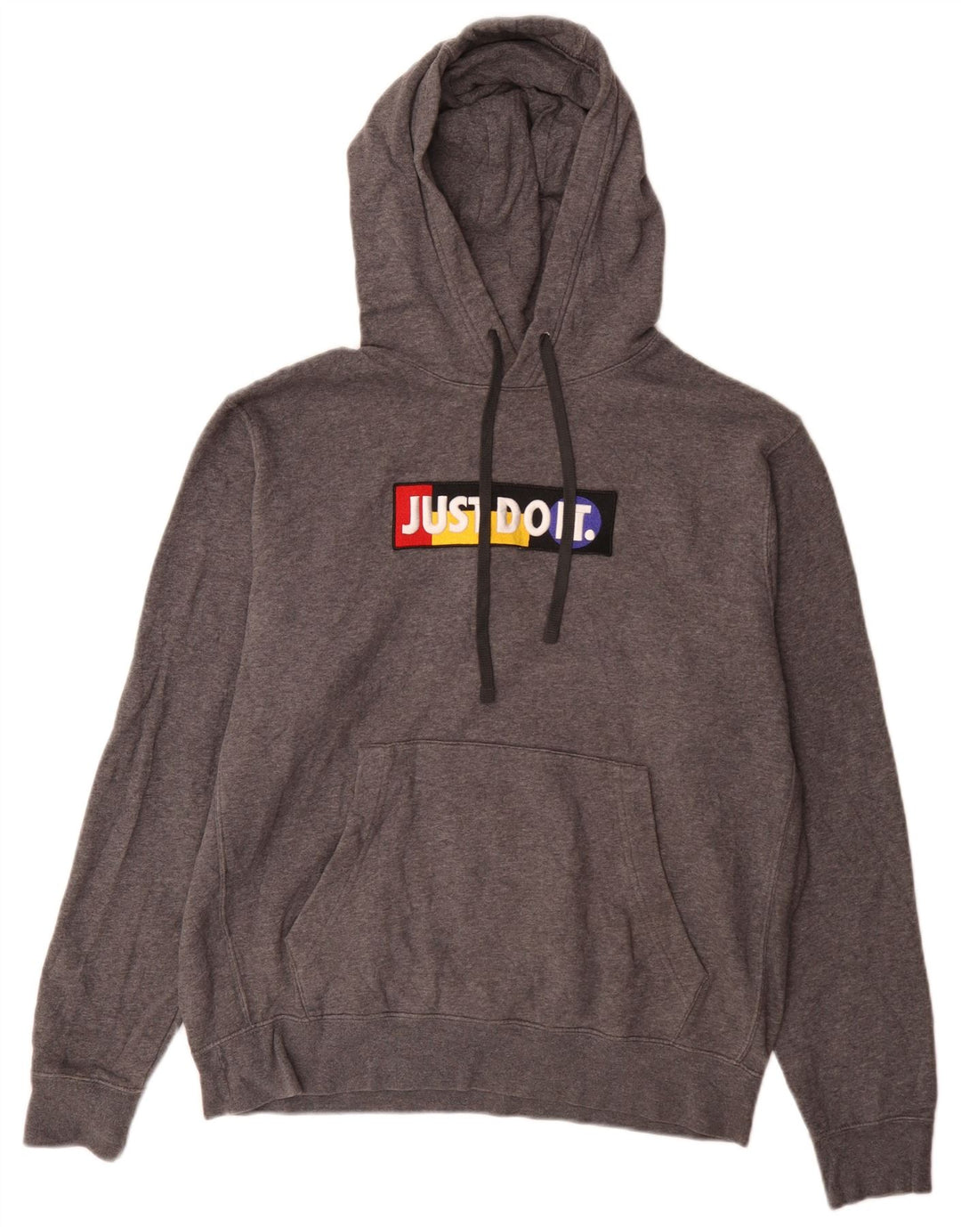 Nike Pull à capuche graphique en coton gris moyen pour homme