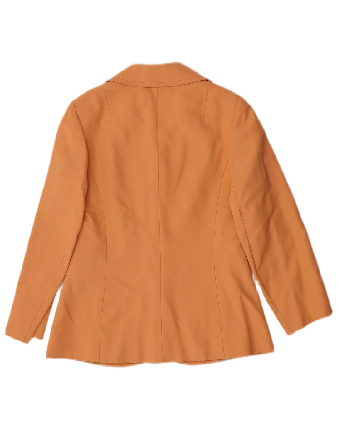 vintage Femme 3 Bouton Blazer Veste IT 42 Viscose Orange Moyen