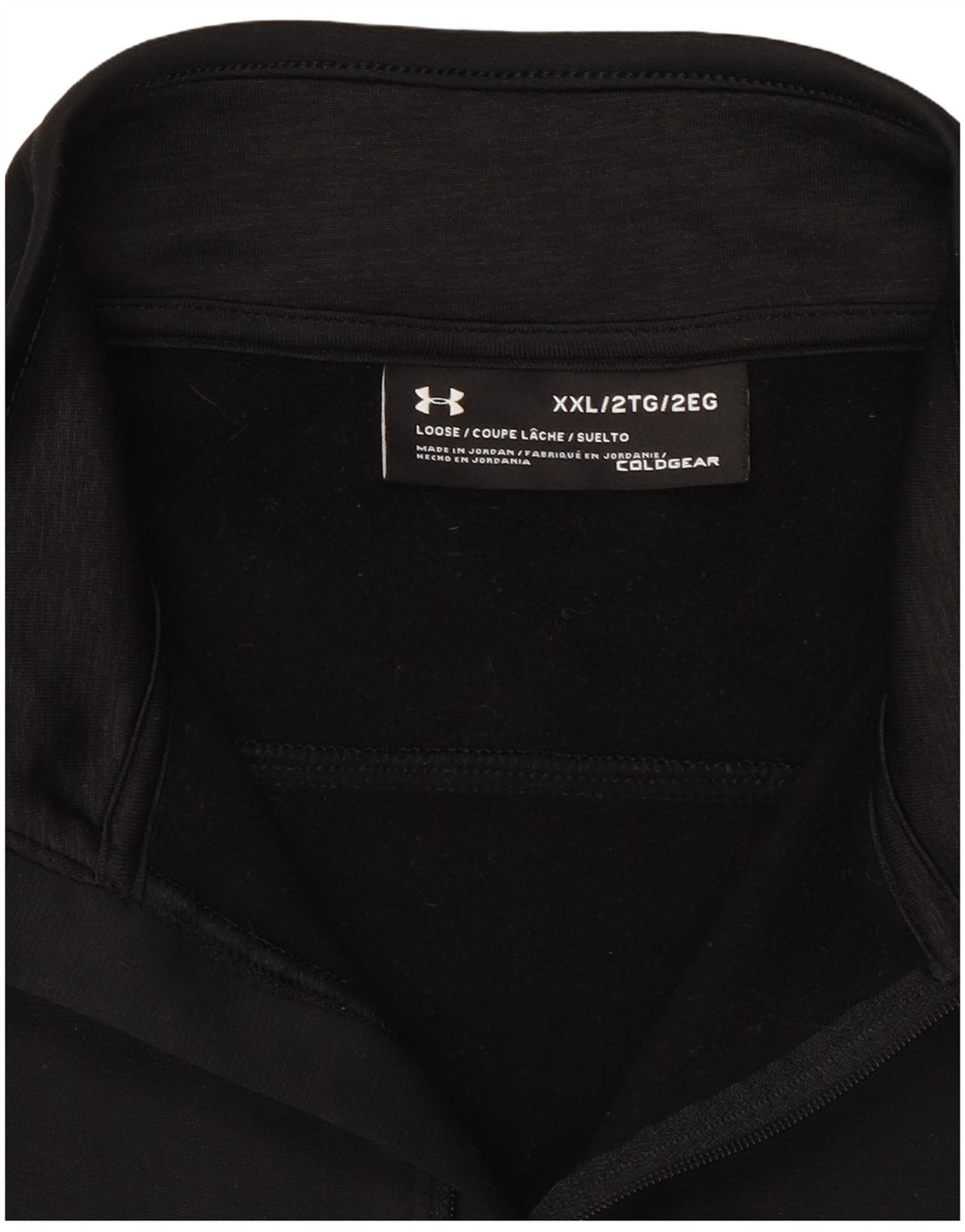 Under Armour Cold Gear Pull à col zippé pour homme Noir 2XL