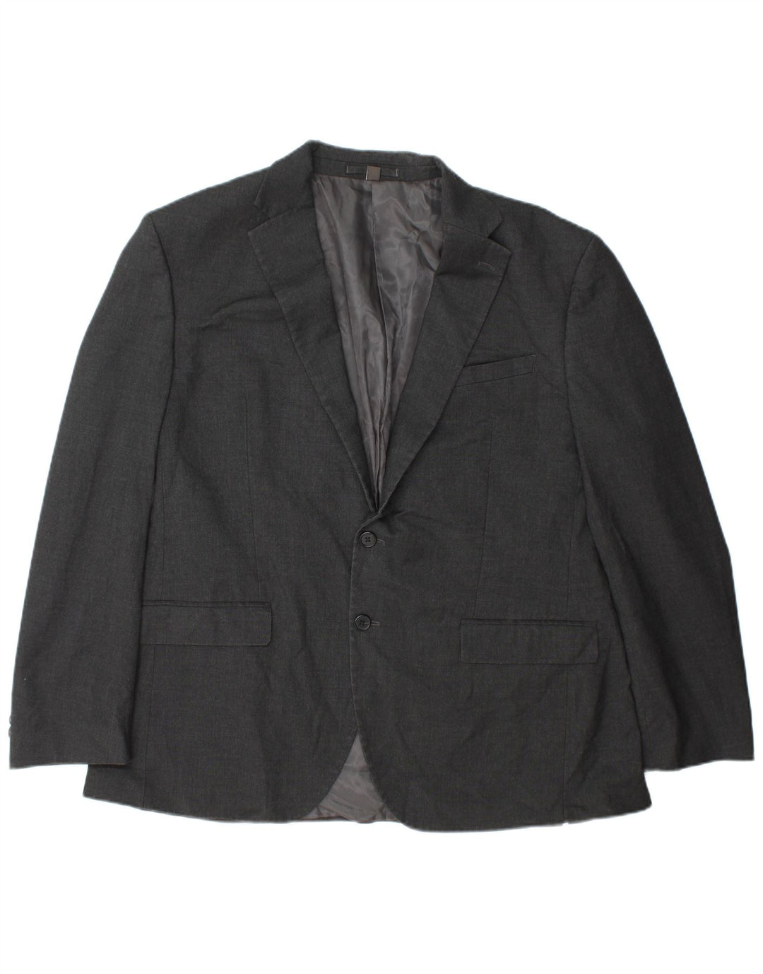 Marks & Spencer Veste blazer coupe régulière à 2 boutons pour homme Taille 44 XL Gris