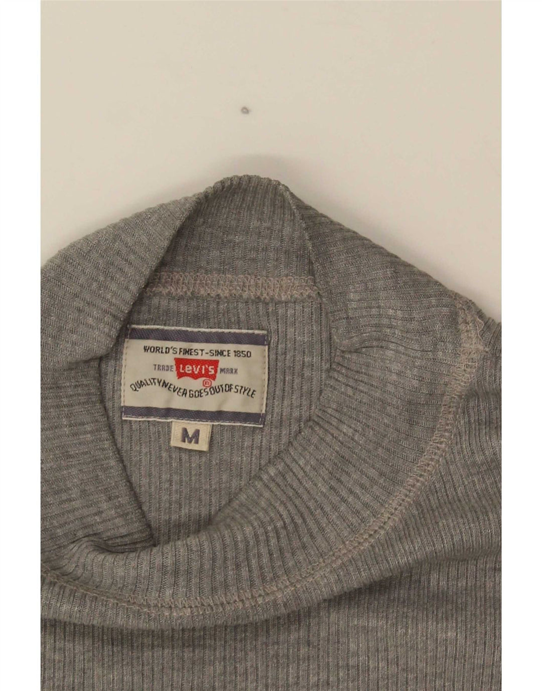Levi's Top Manches Longues Femme UK 12 Gris Moyen