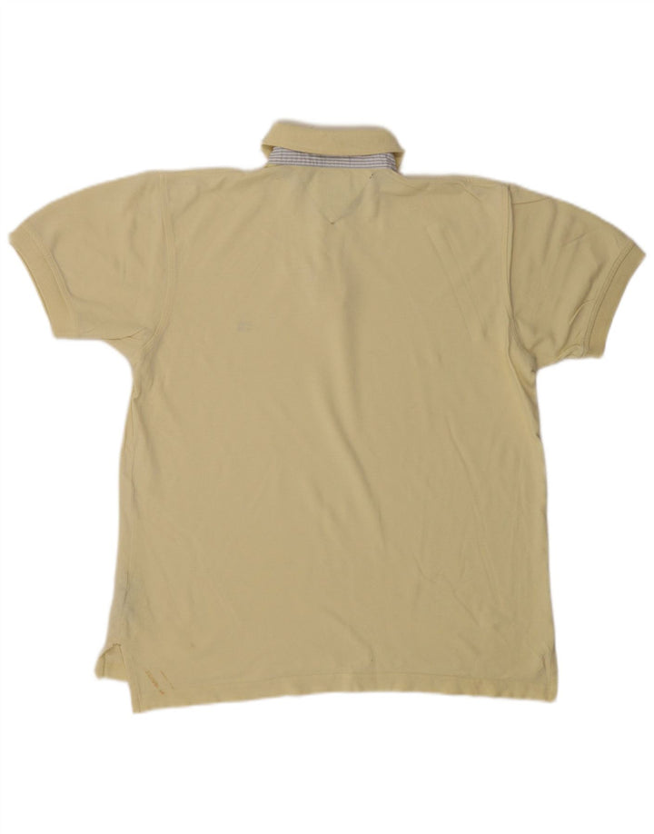 Tommy Hilfiger Polo Homme Petit Jaune Coton