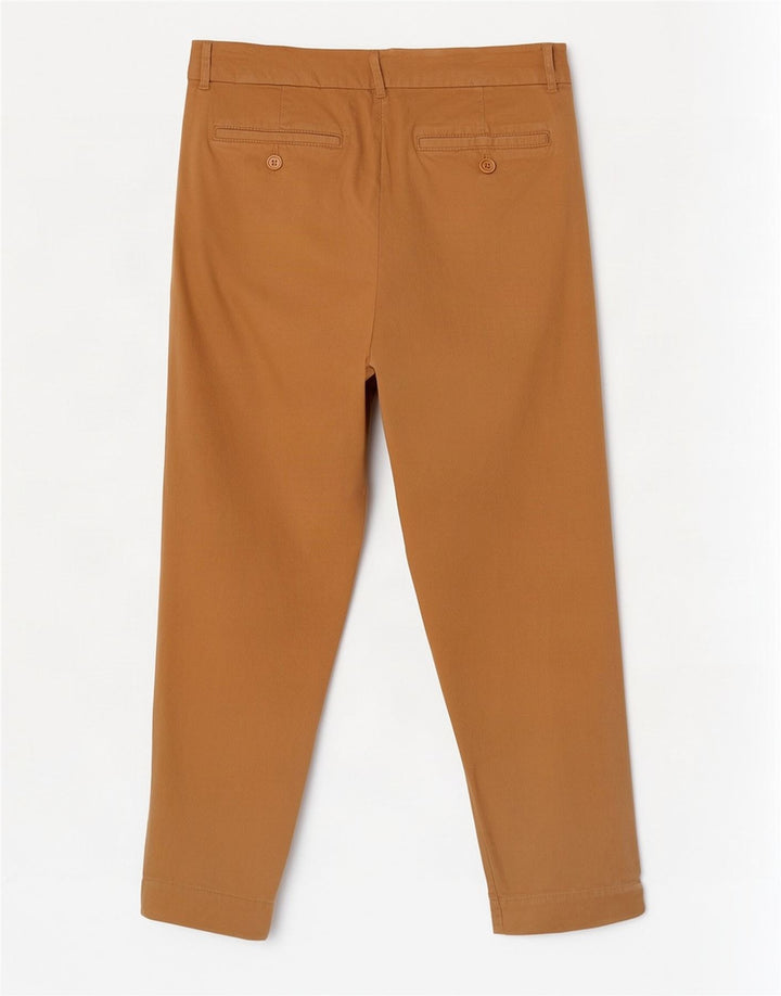 Benetton Pantalon Court Femme W30 L23 Beige