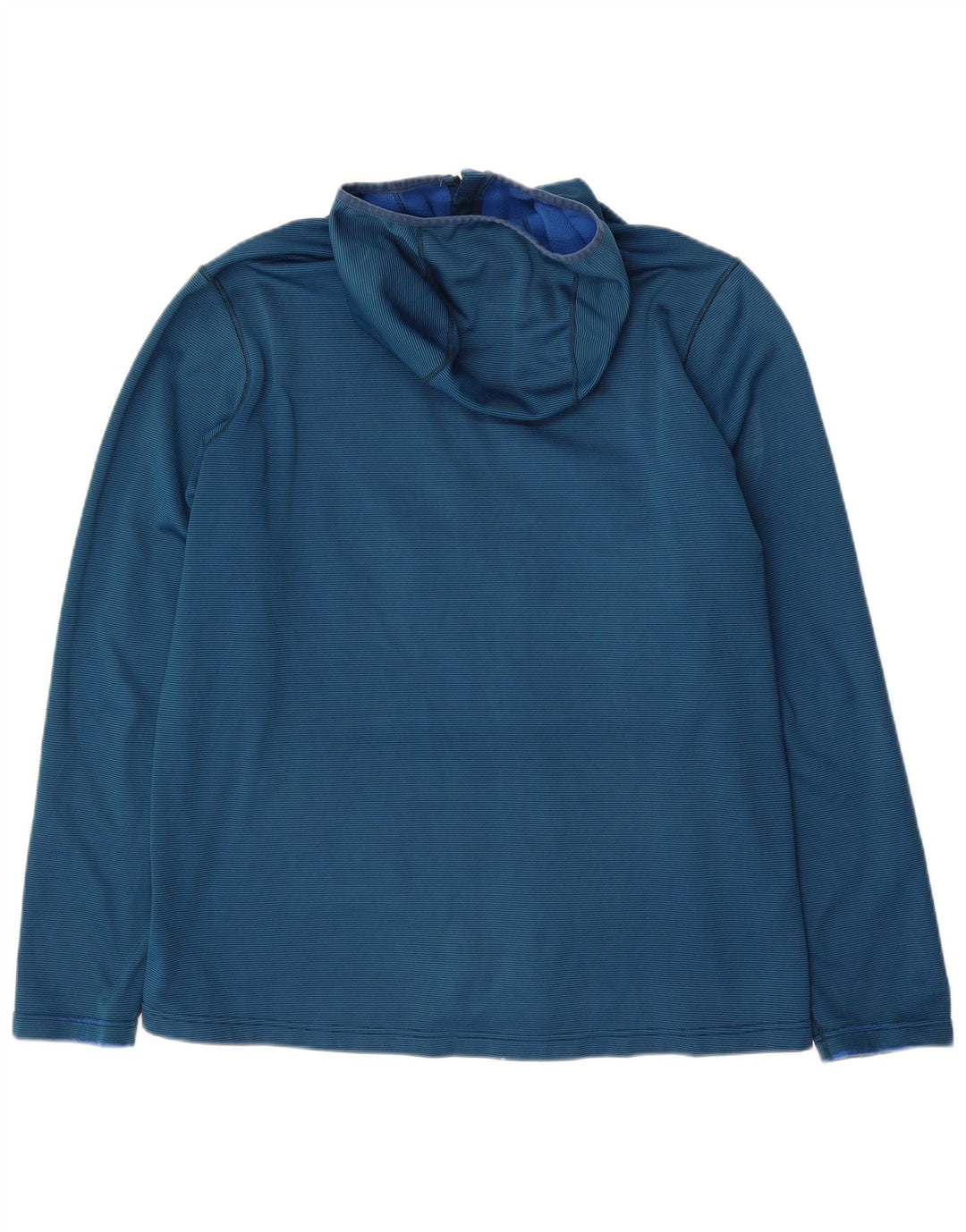 MONTANE Pull à capuche zippé pour homme XL en polyester à fines rayures bleues