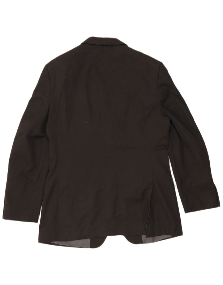 Marks & Spencer Veste blazer à 2 boutons pour homme UK 40 Noir moyen Polyester