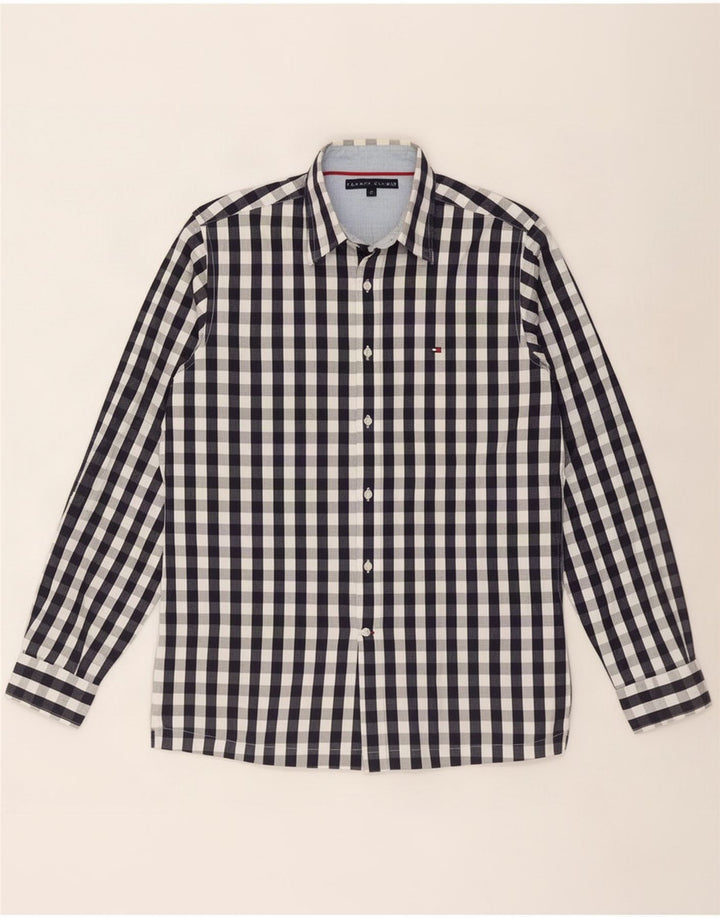 Tommy Hilfiger Chemise Homme Bleu Marine Moyen Vichy