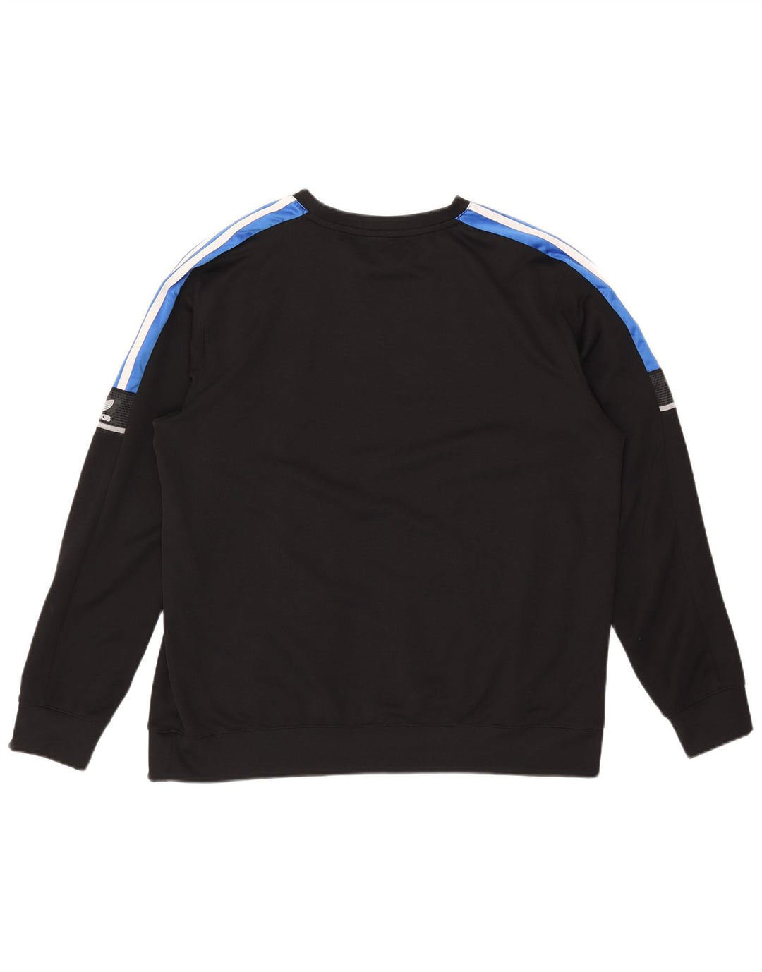 Adidas Sweat-shirt graphique pour homme XL Noir Colorblock Polyester