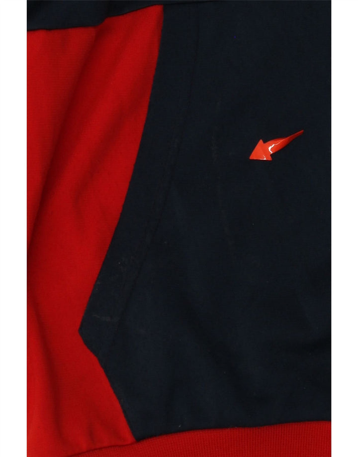 ADIDAS Veste de survêtement pour homme UK 38/40 Polyester color block rouge moyen