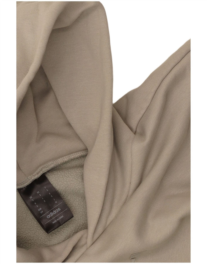 Adidas Pull à capuche surdimensionné graphique pour homme, petit, beige