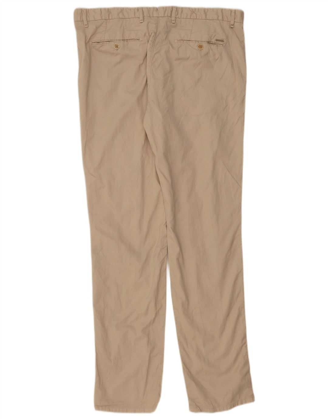 MASSIMO DUTTI Pantalon Chino Coupe Slim Homme EU 46 XL W36 L33 Coton Beige