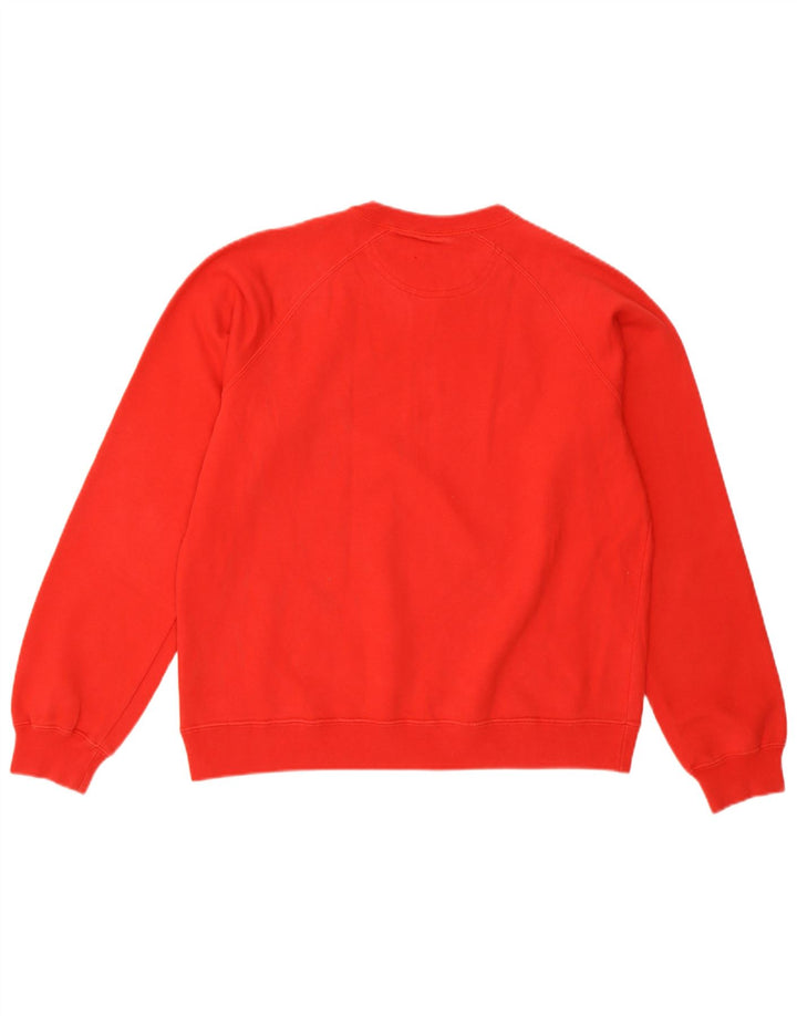 Champion Sweat-shirt graphique pour femme UK 14 Coton rouge moyen