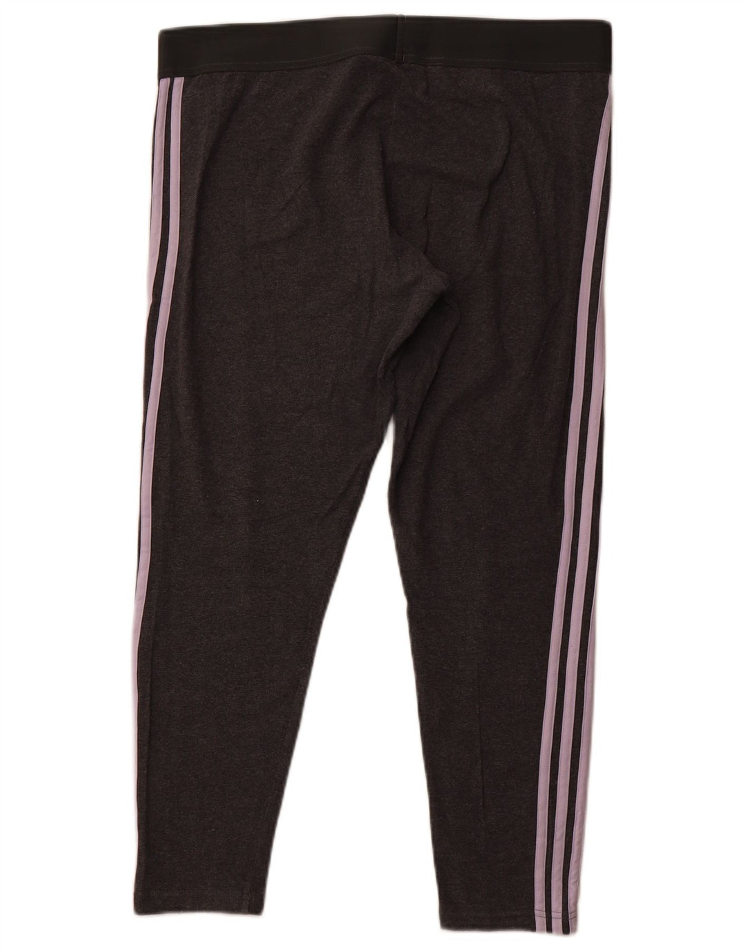 ADIDAS Leggings courts pour femmes UK 20/22 XL Gris Coton
