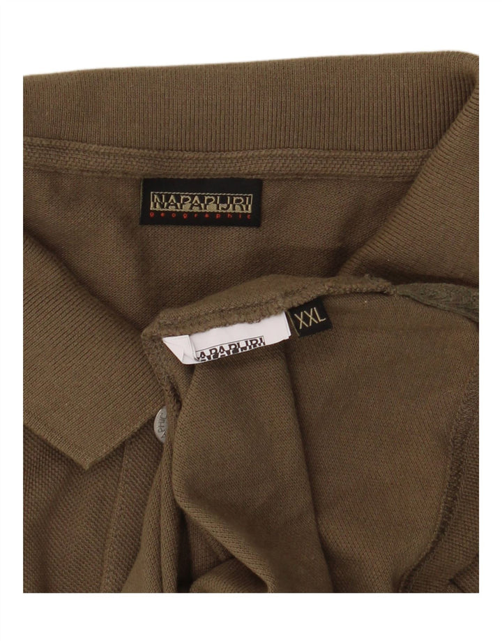 Napapijri Polo Homme 2XL Kaki