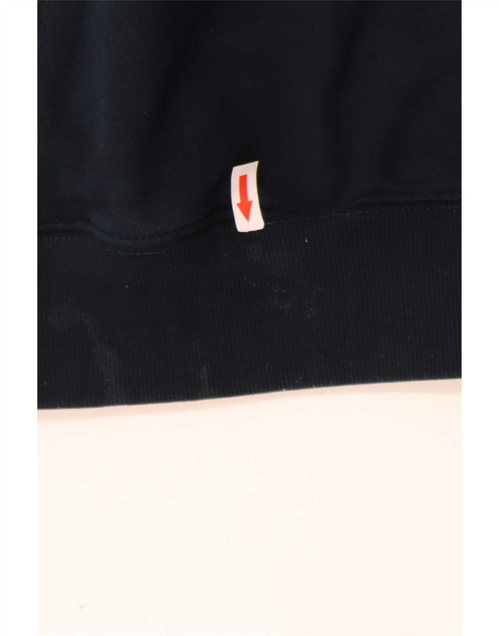 Marks & Spencer Sweat-shirt 1/4 zippé coupe classique pour homme Bleu marine moyen
