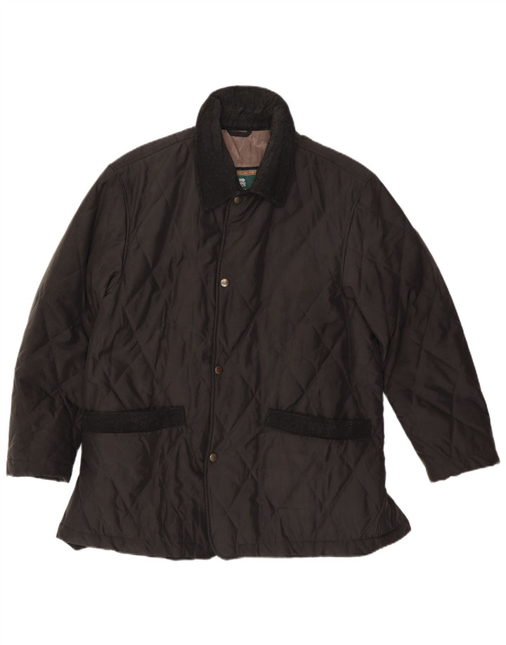 Corneliani Veste matelassée pour homme IT 50 Large Noir Classique