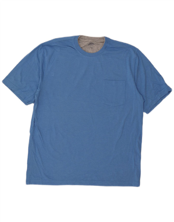 Izod T-Shirt Salt Water Homme Bleu Moyen Coton