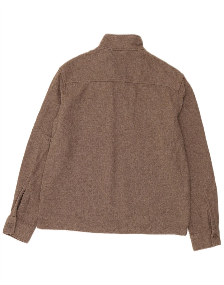 Zara Homme Pull Col Zippé Petit Acrylique Beige