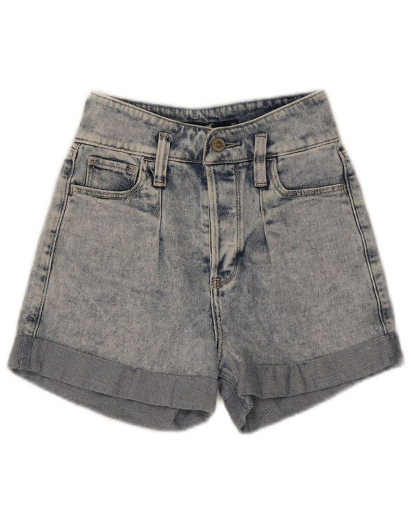 Hollister Short en jean taille haute pour femme US 00 2XS W23 Bleu