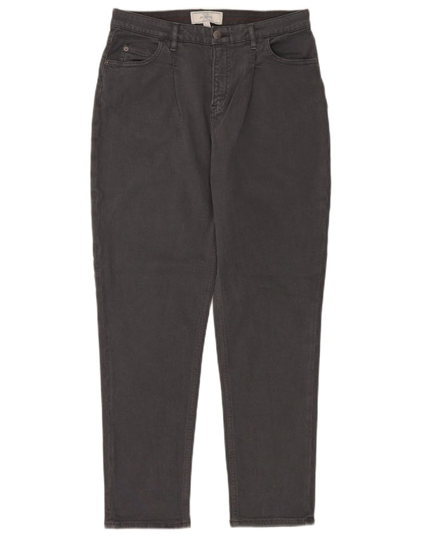 Fat Face Jean fuselé taille haute pour femme UK 10 Small W30 L28 Gris Coton