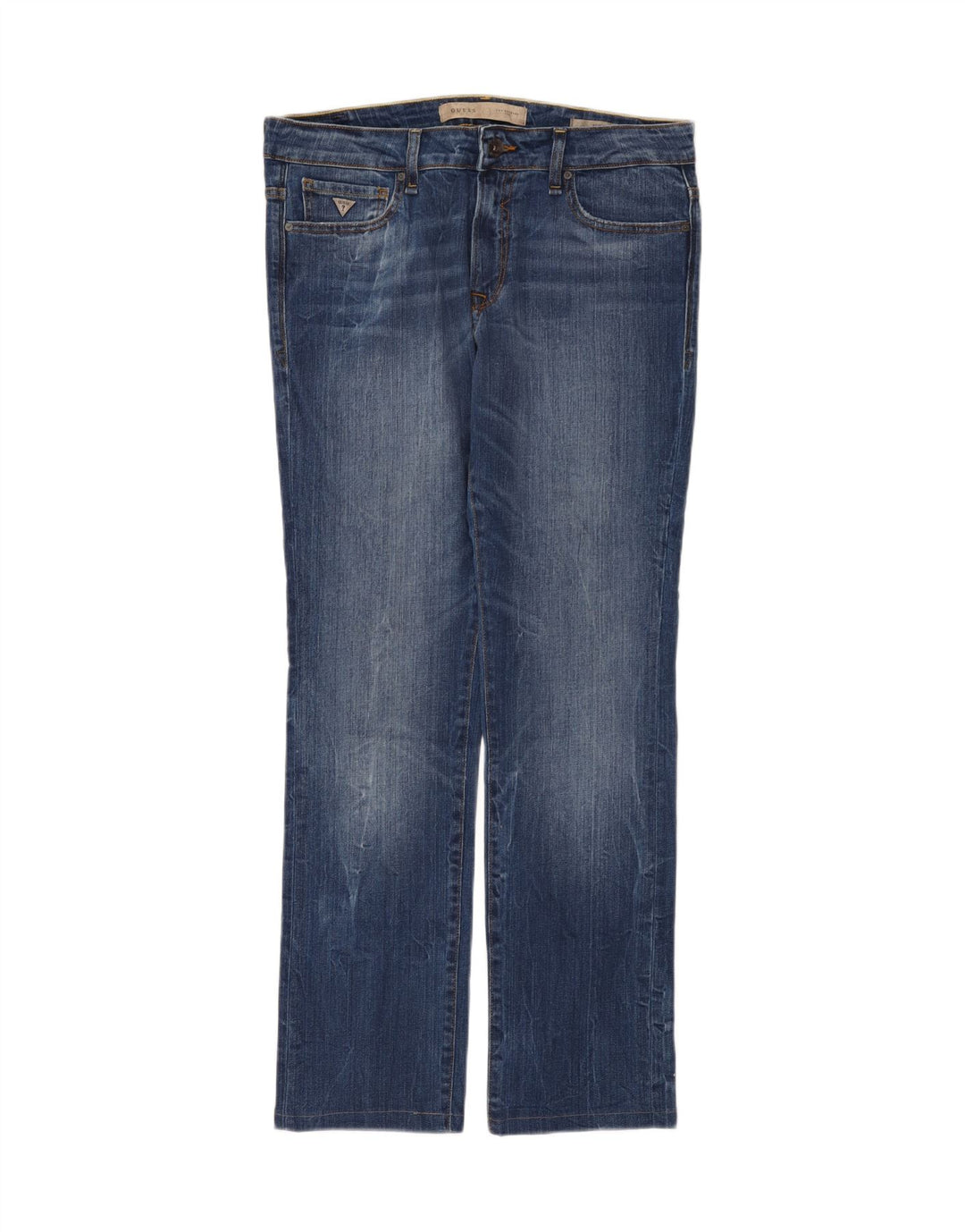 Guess Jean droit homme W34 L32 bleu coton