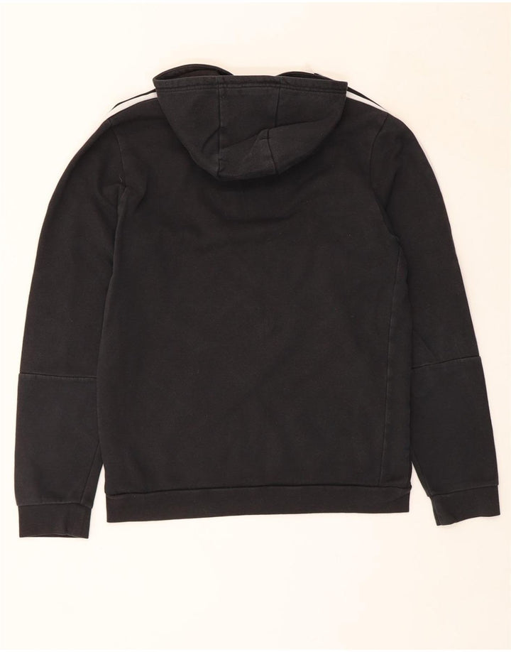 ADIDAS Mens Hoodie Jumper Medium Black Cotton Vintage Adidas and Second-Hand Adidas from Messina Hembry 