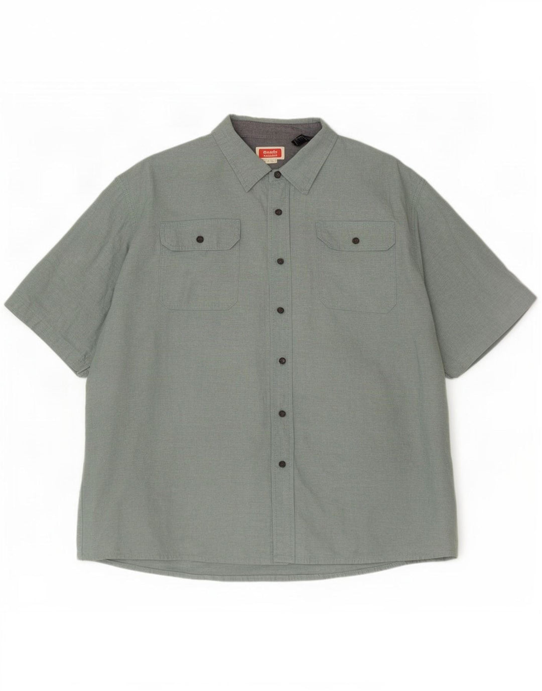 Wrangler Chemise à manches courtes pour homme 3XL Vert Coton