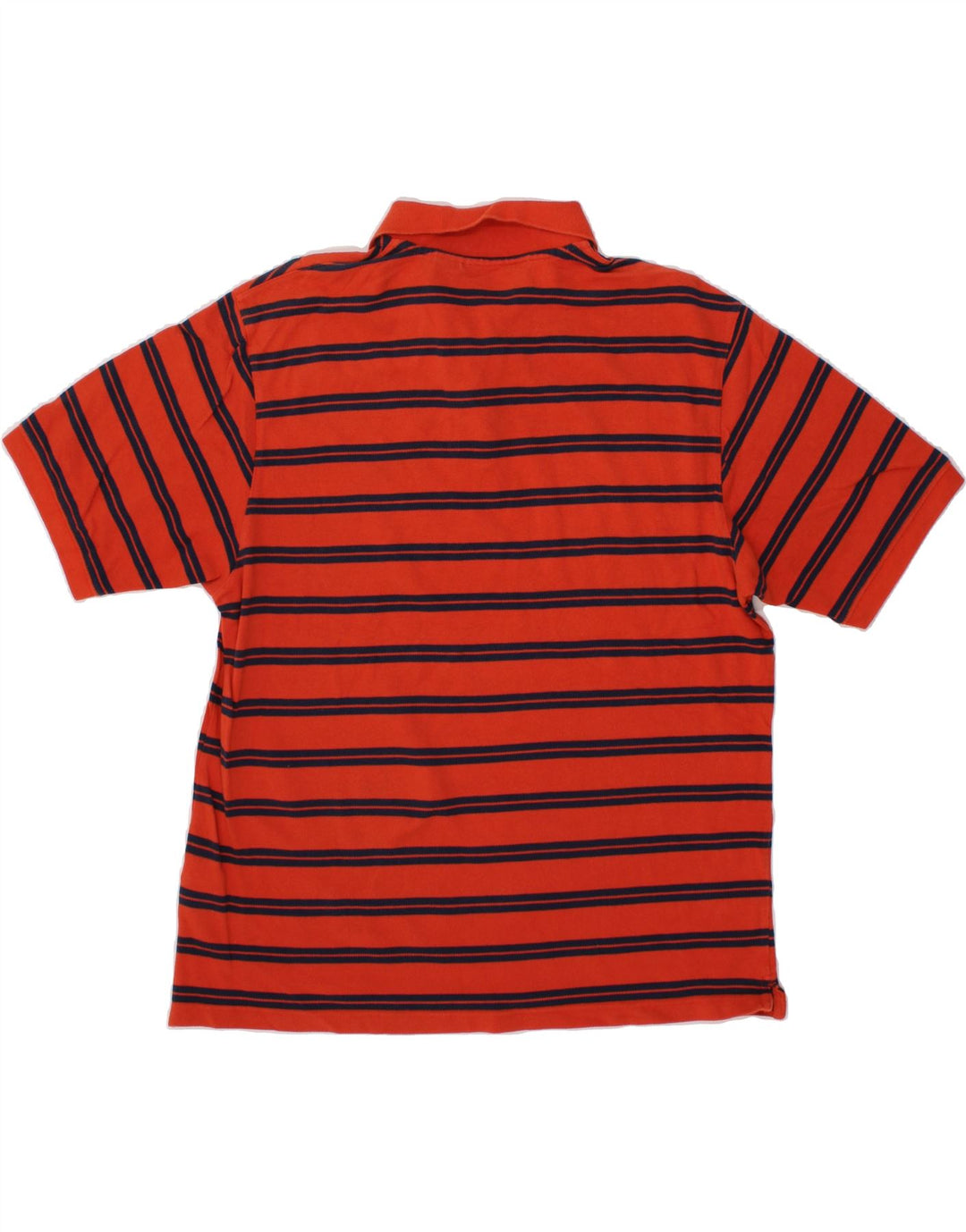 EDDIE BAUER Mens Polo Shirt Large Red Striped Cotton Vintage Eddie Bauer and Second-Hand Eddie Bauer from Messina Hembry 