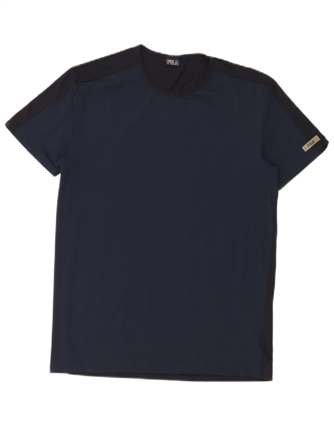 Fila T-Shirt Femme Top UK 12 Bleu Marine Moyen Polyamide