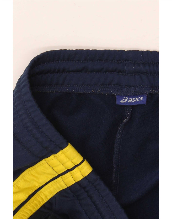 Asics Pantalon De Survêtement Homme Petit Bleu Marine Colorblock Polyester