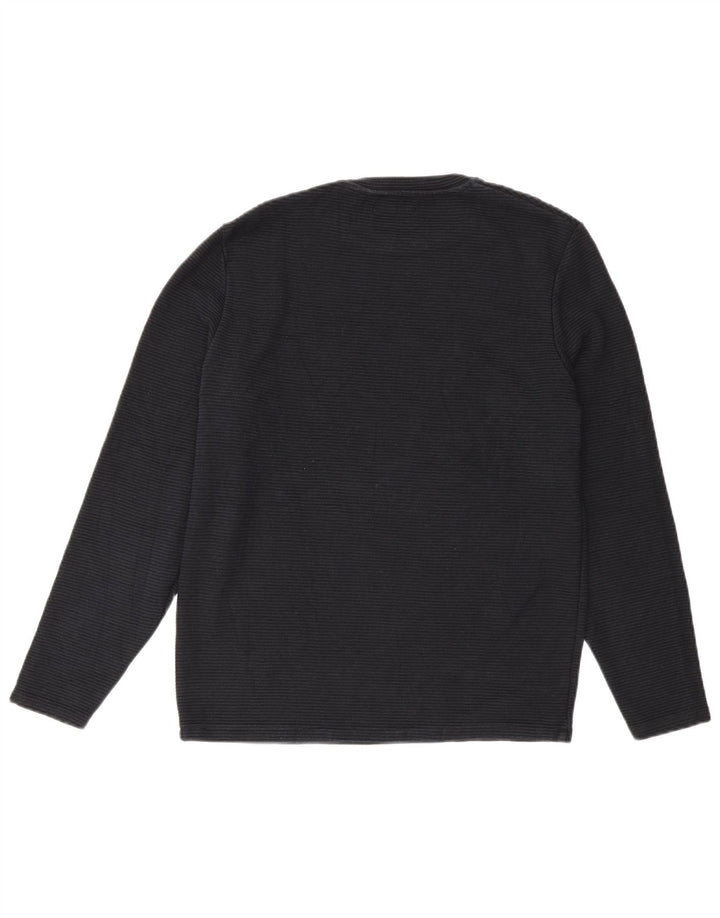 Zara Homme Top Manches Longues Coton Noir Moyen