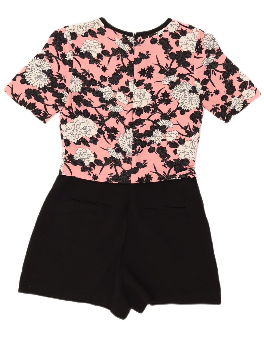 Oasis Combishort à manches courtes pour femme UK 8 Petit rose floral