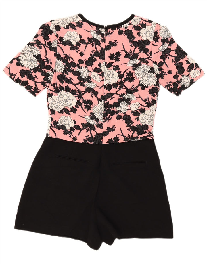 Oasis Combishort à manches courtes pour femme UK 8 Petit rose floral