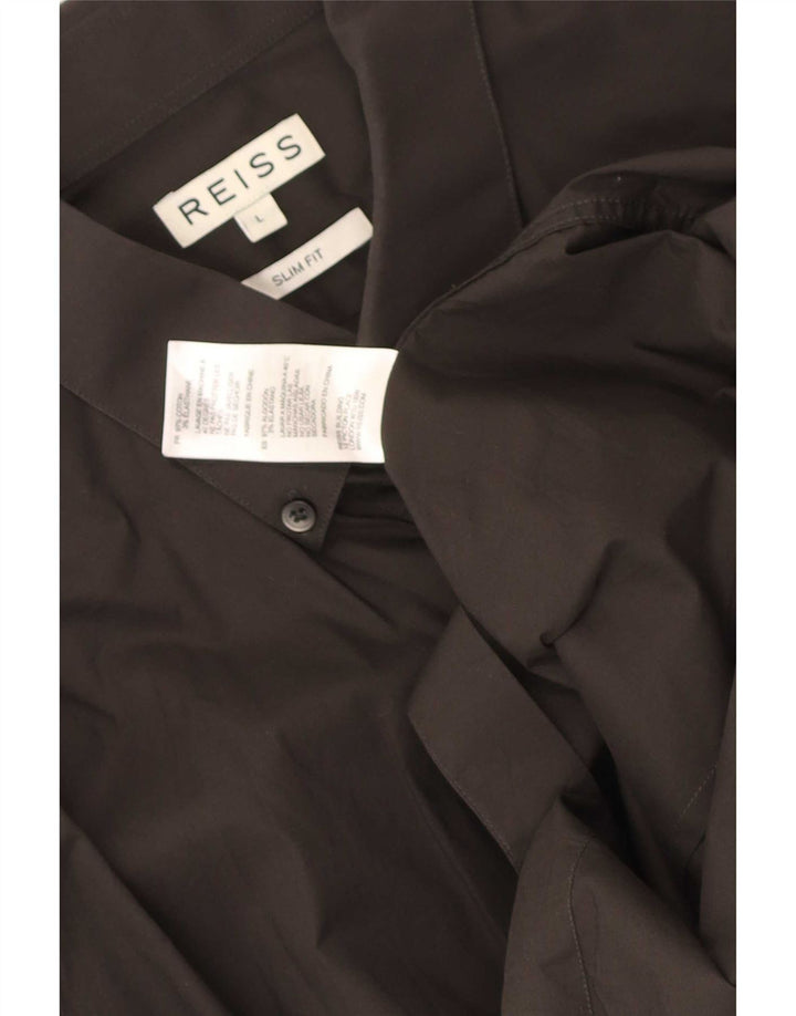 Reiss Chemise Slim Fit Homme Noir Coton
