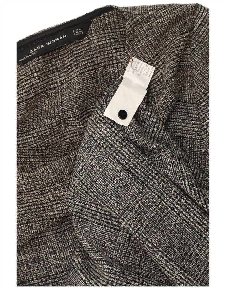 Zara Robe droite pour femme UK 12 Gris moyen Viscose
