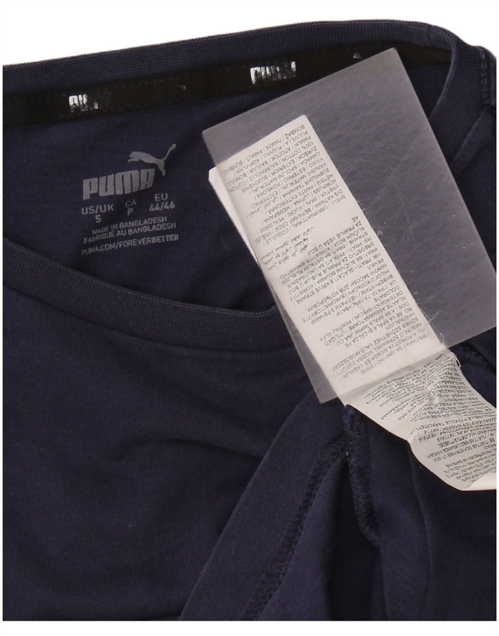 Puma T-Shirt Homme Haut Petit Bleu Marine Coton