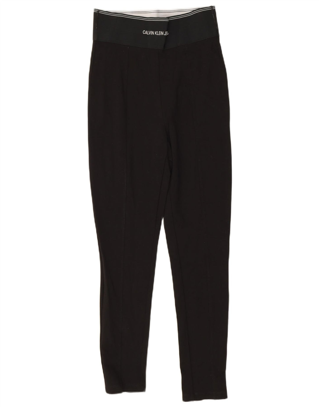 Calvin Klein Leggings graphiques pour femme UK 8 Small Noir Viscose