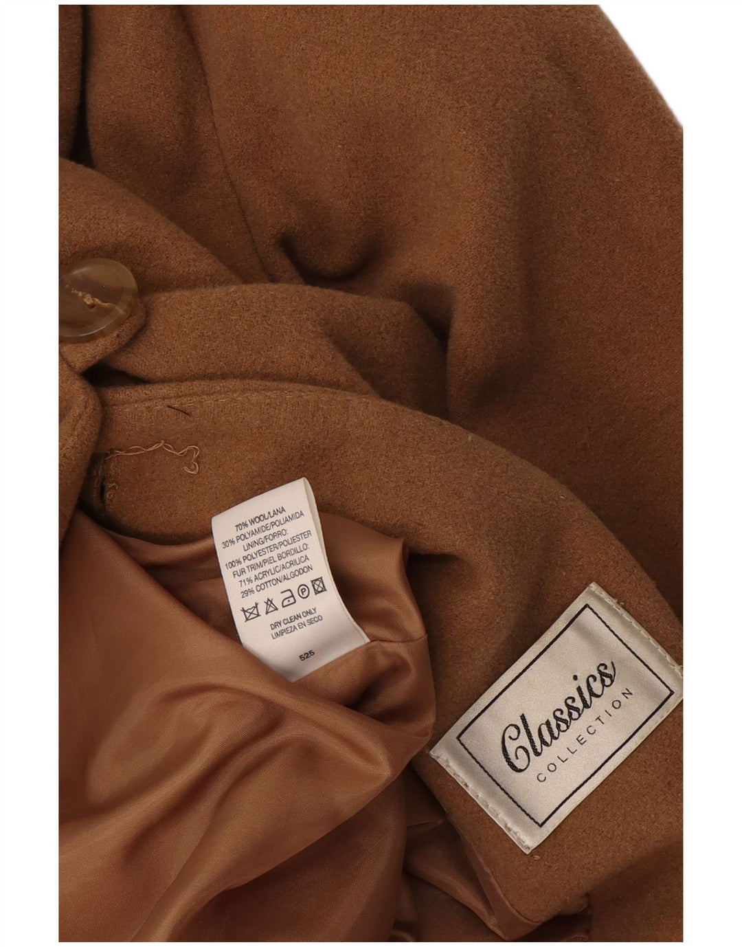 St. Bernard Manteau Femme UK 14 Grande Laine Beige
