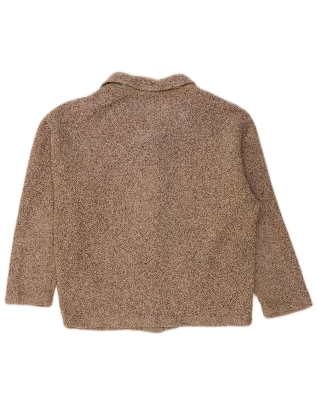 Columbia Veste polaire surdimensionnée pour femme UK 10 Small Beige Acrylique