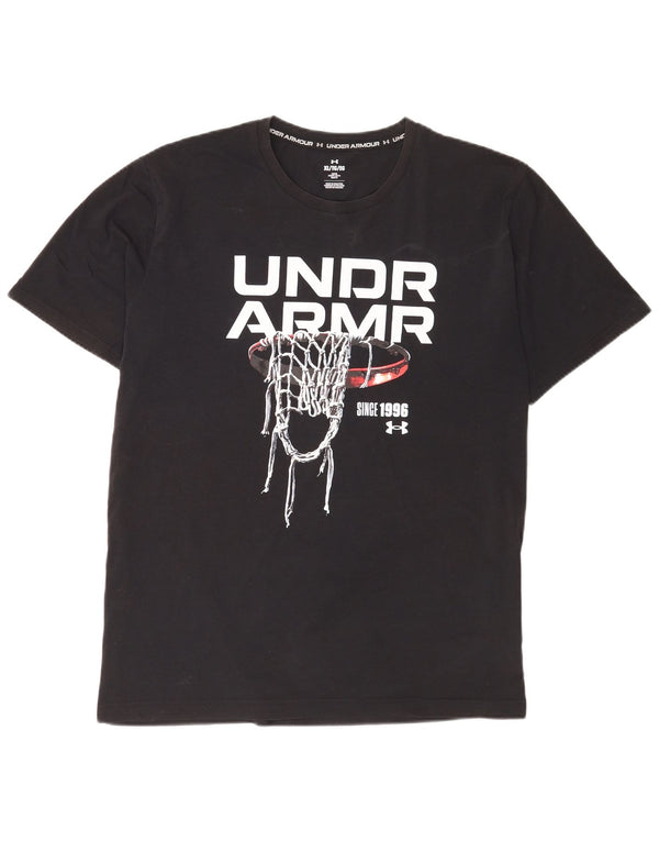 Under Armour T-Shirt Graphique Homme XL Noir Coton