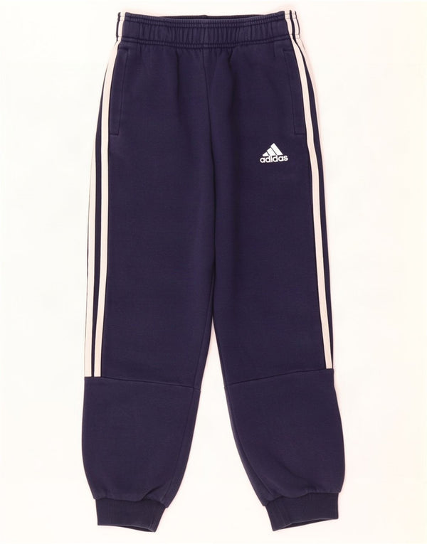 Adidas Pantalon de Survêtement Garçon Joggers 9-10 ans Bleu Marine Coton