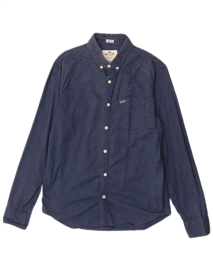 Hollister Chemise Homme Small Bleu Marine Coton