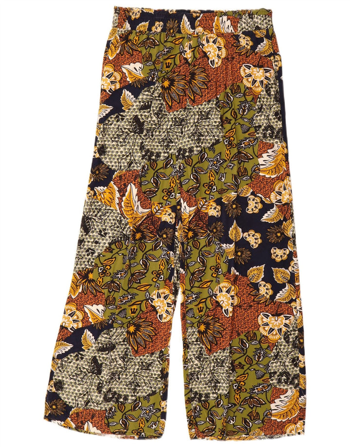 Esprit Pantalon Femme UK 12 Medium W30 L30 Viscose Florale Multicolore