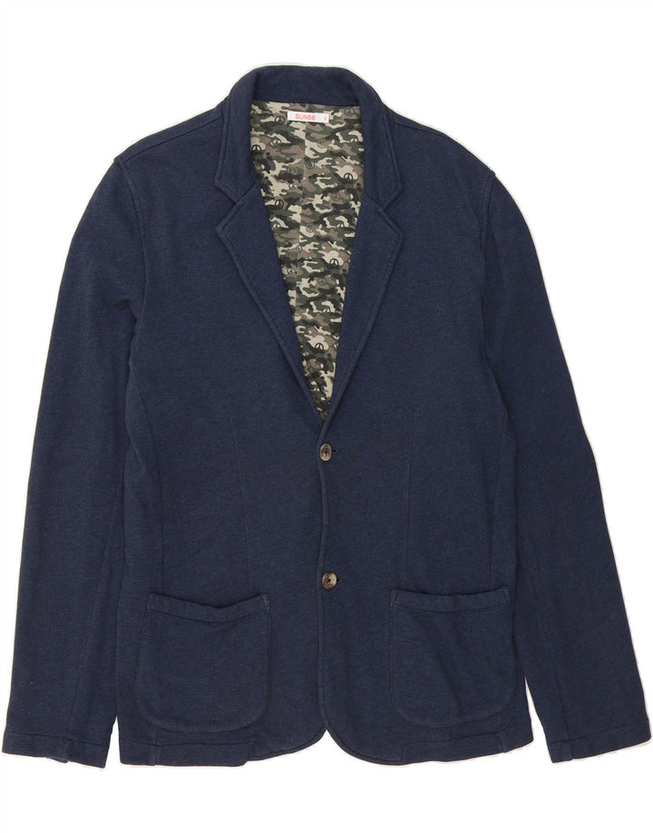 SUN68 Mens 2 Button Blazer Jacket UK 42 XL Navy Blue Cotton Vintage Sun68 and Second-Hand Sun68 from Messina Hembry 