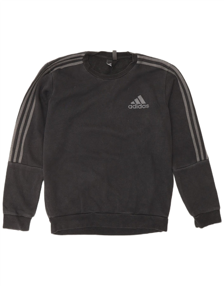 ADIDAS Sweat-shirt pour homme en coton noir moyen