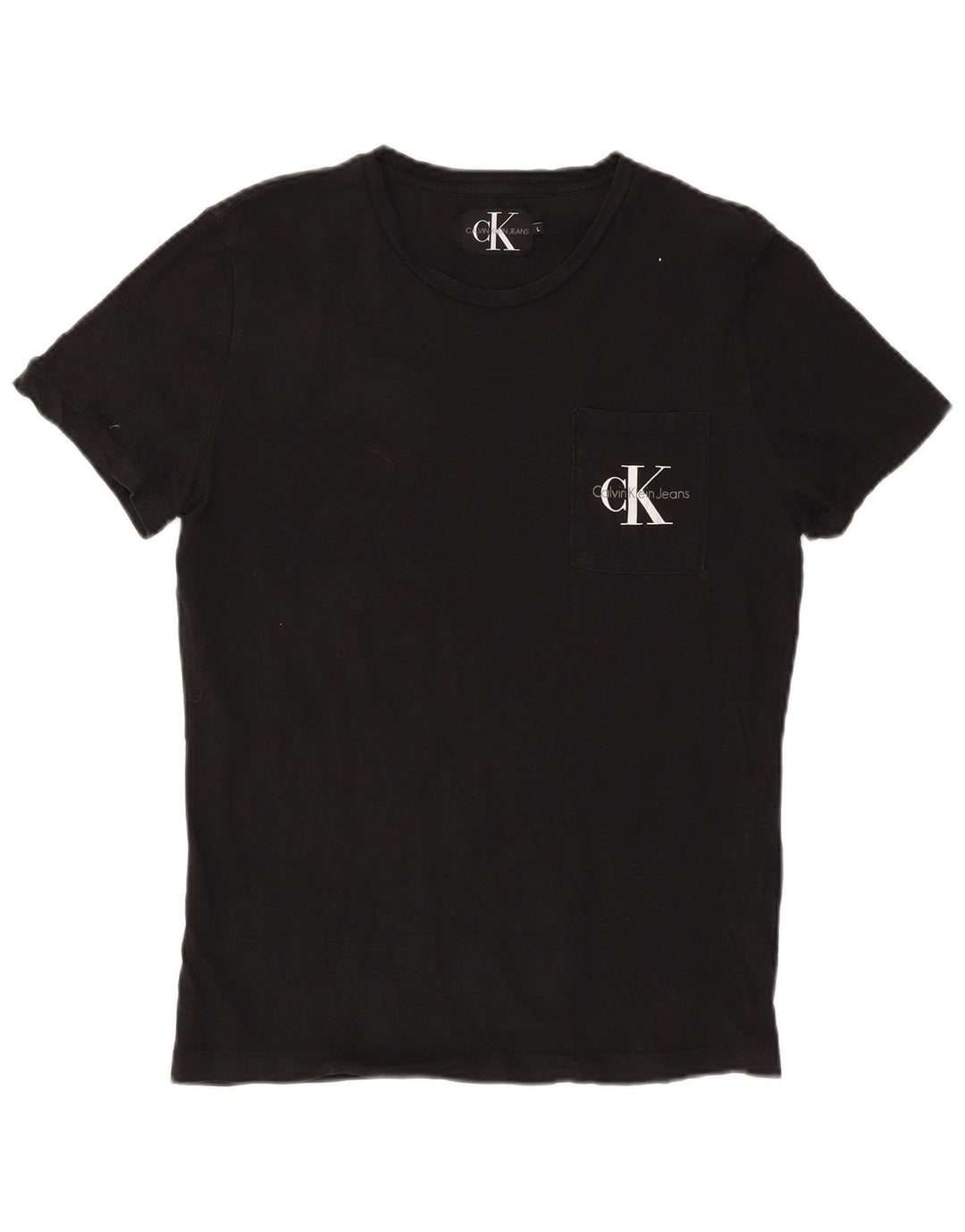 CALVIN KLEIN JEANS T-Shirt Homme Haut Large Noir