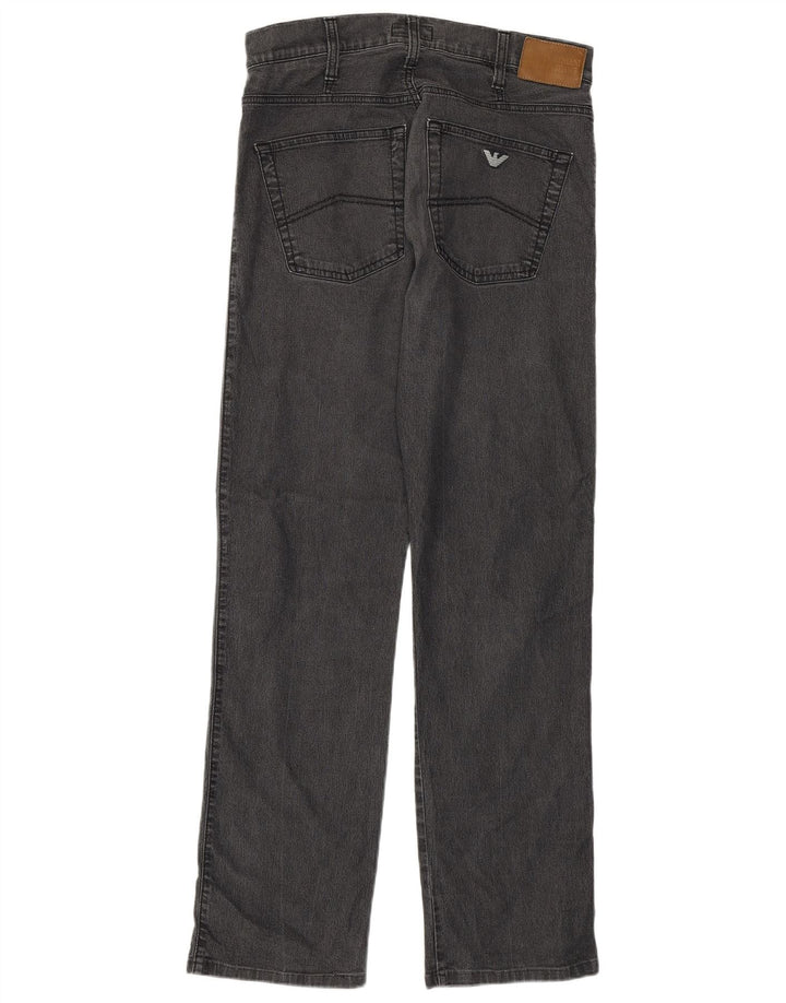 Armani Femme Jean droit W31 L30 Gris Coton