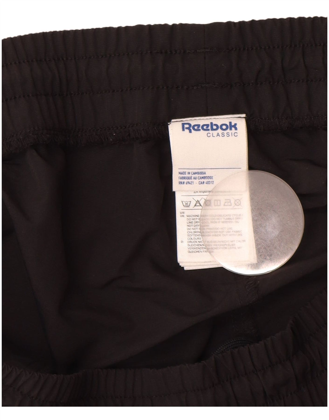 Reebok Pantalon de Survêtement XL Homme Noir Nylon