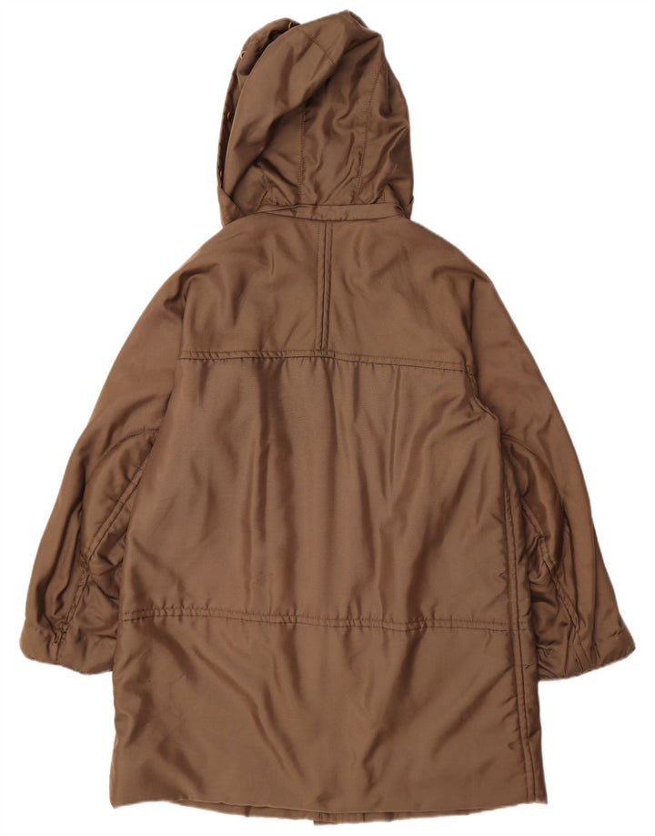 Marella Manteau à capuche pour femme UK 18 XL Marron Polyamide